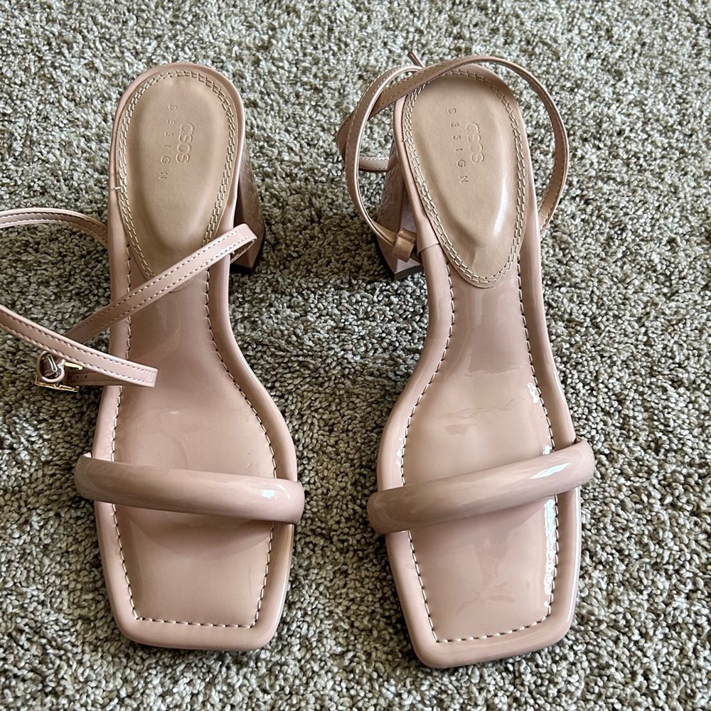 Asos Hilton Barely There Block Heeled Sandals In … - image 2